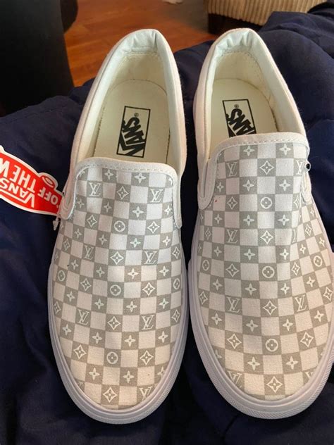 louis vuitton vans white|louis vuitton vans sneakers.